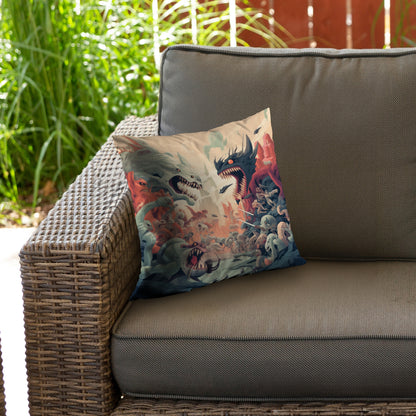 Ultimate Fight Red Poly Twill Throw Pillow Insert | Home Decor