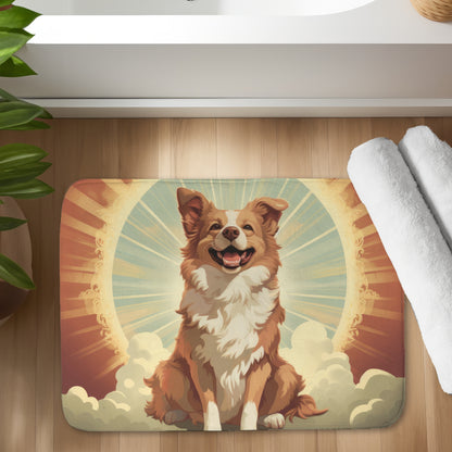 Pats and Smiles Beige Bath Mat - Stylish Home Decor Accent