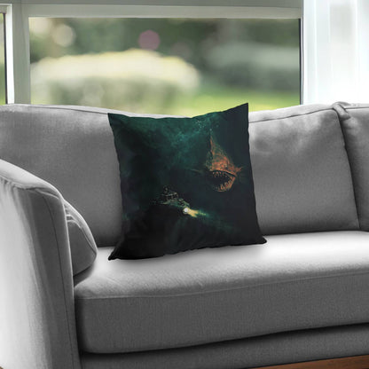 Depths Turquoise Poly Twill Throw Pillow | Home Decor Insert