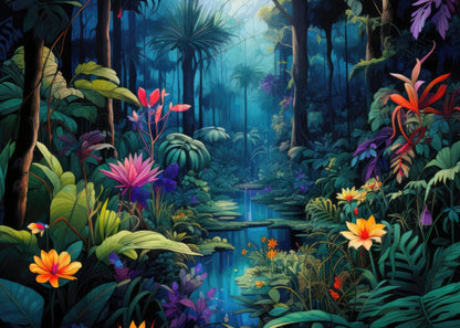 The beauty of nature Blue Indoor Outdoor Door Mat - Home Decor