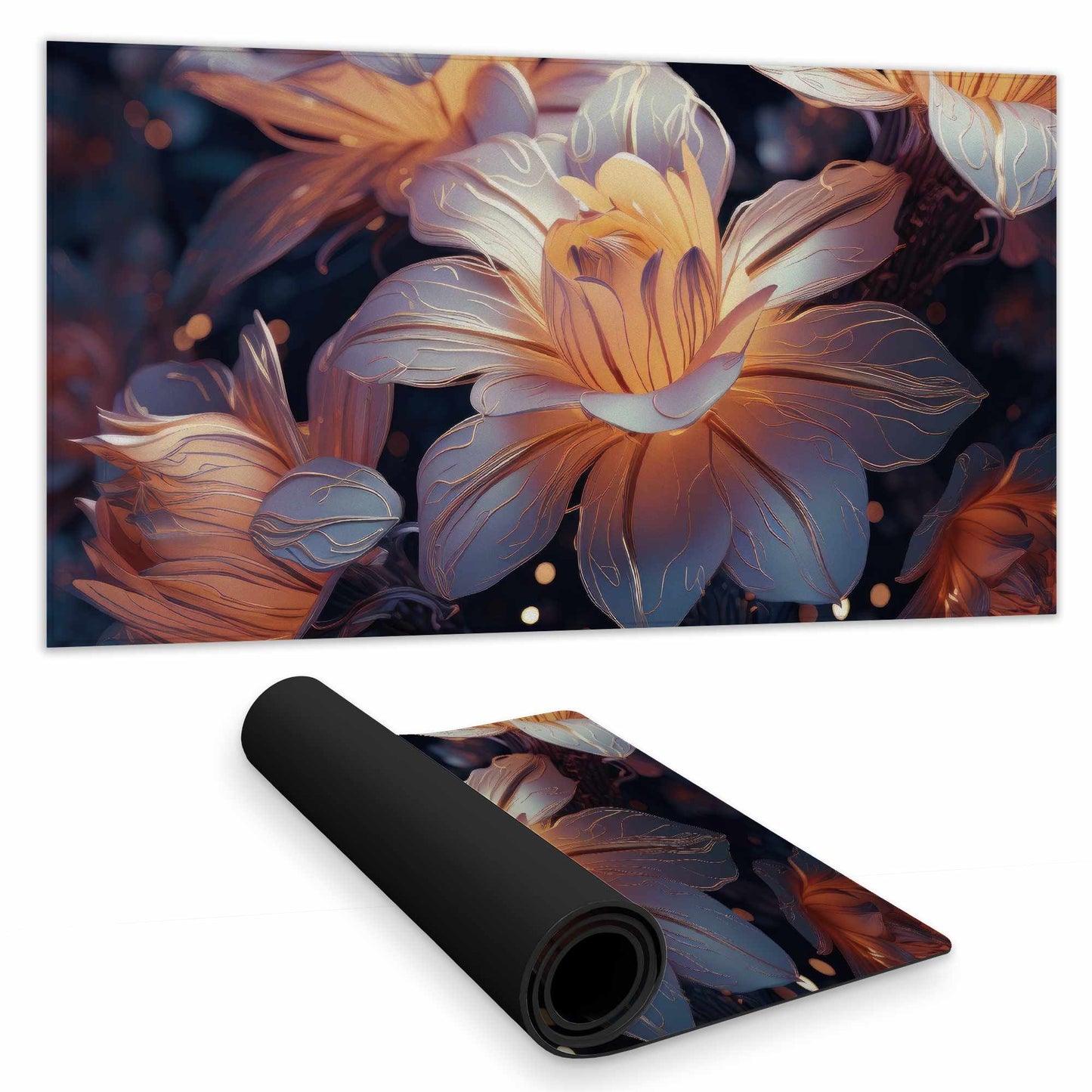 Tapis de bureau Pixie Flowers - Accessoire de bureau élégant pour la maison