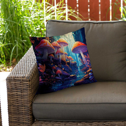 Regardez ça : un coussin décoratif en sergé de polyester pour la décoration intérieure.