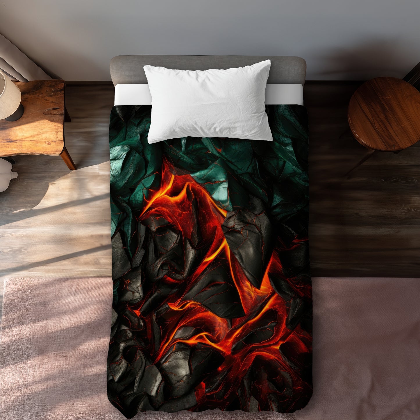 Imminent Rupture Red Duvet Cover | Home Decor Essentials