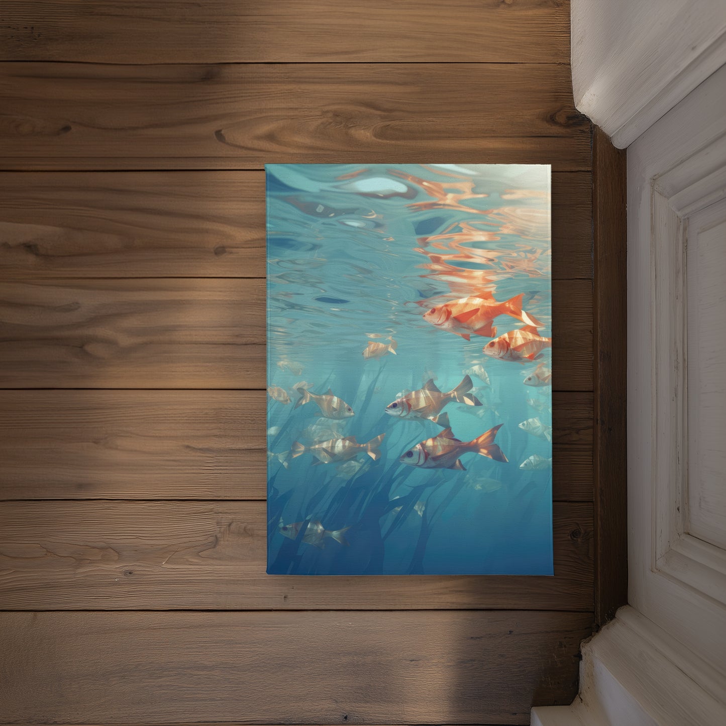 Surface tension White Indoor Outdoor Door Mat - Home Decor