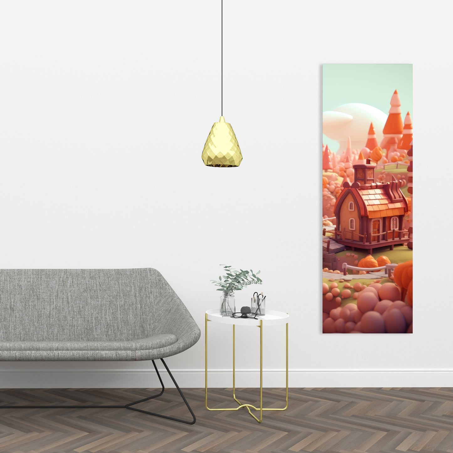 Toy town - 32"x32" Canvas