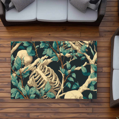 Tapis d'extérieur Sticks and Skulls | Décoration d'intérieur élégante