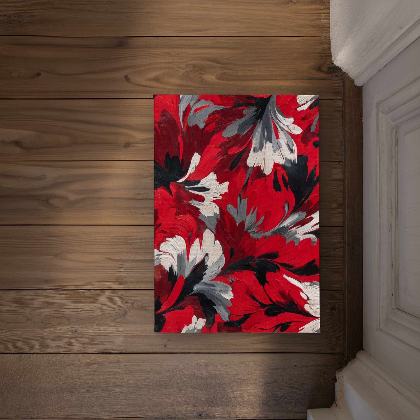Red Flow Indoor Outdoor Door Mat - Stylish Home Decor