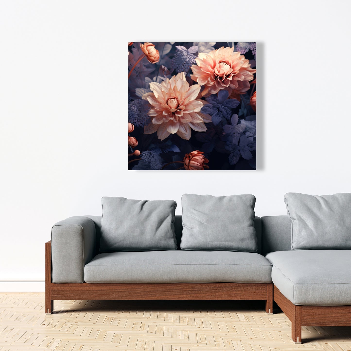 Pink and Purple Coral Canvas | Home Decor Accent Art