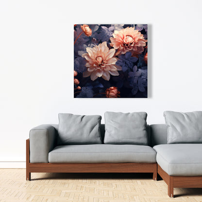 Pink and Purple Coral Canvas | Home Decor Accent Art