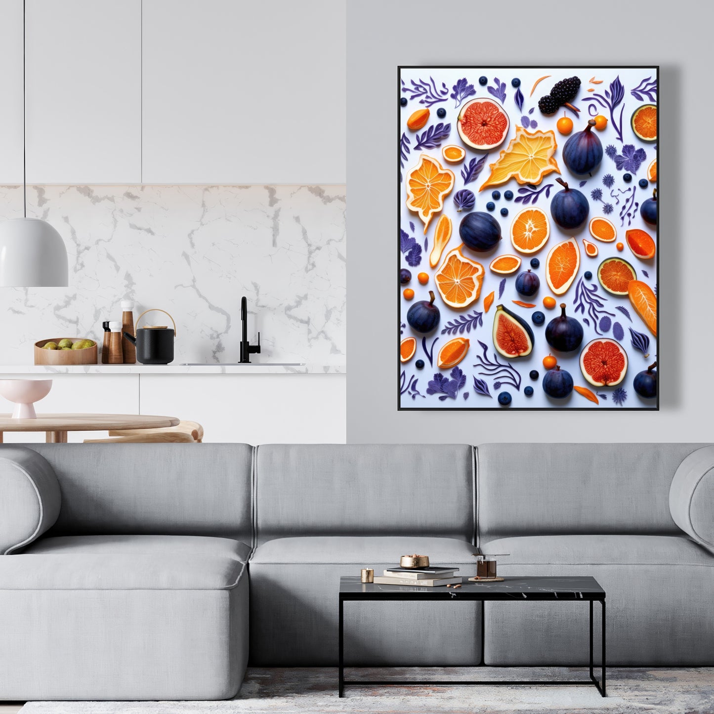 Fruity skins - 36"x36" Framed canvas