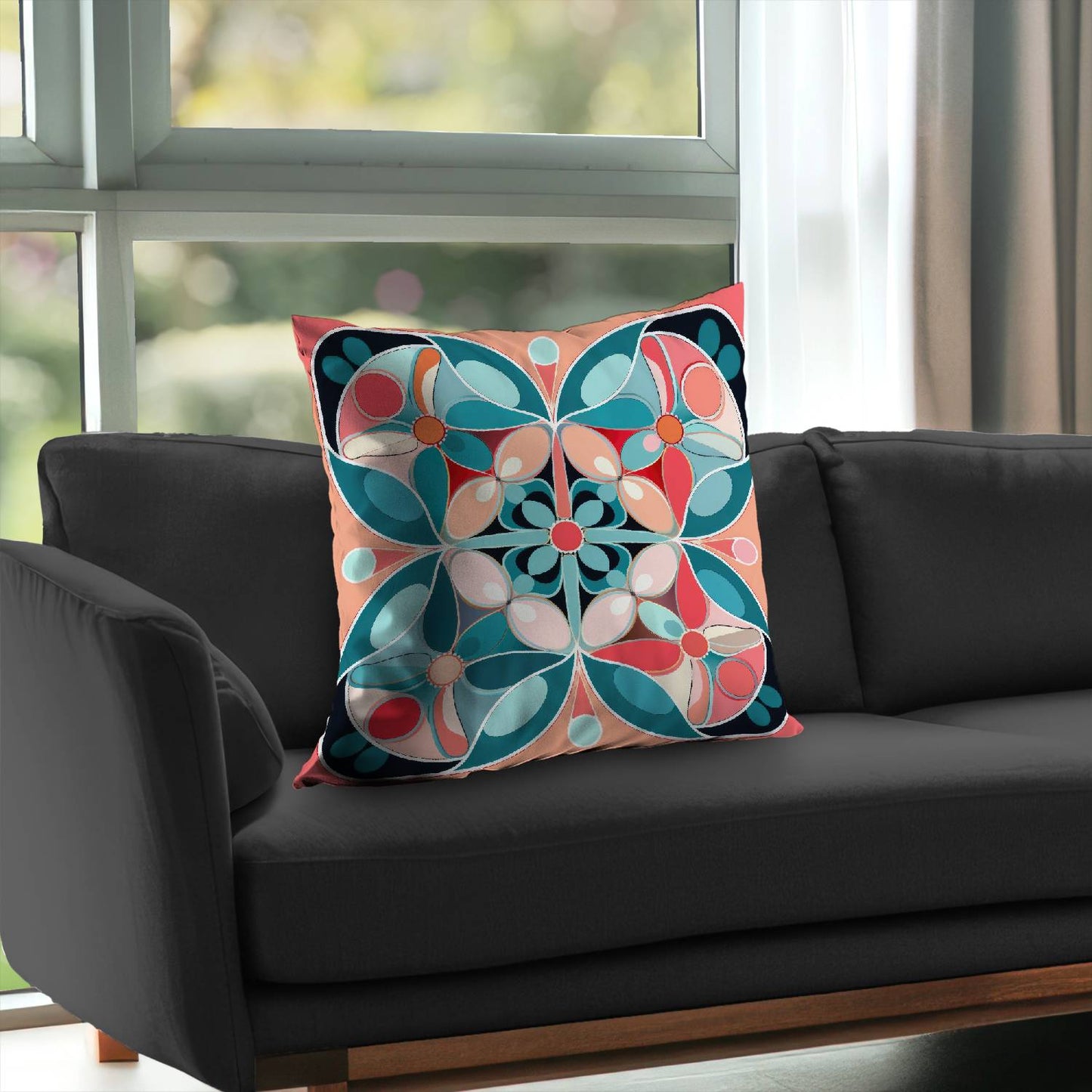 Sweet curves - Throw pillow - Print on demand