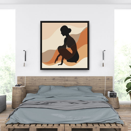 Mindfulness - 36"x36" Framed canvas