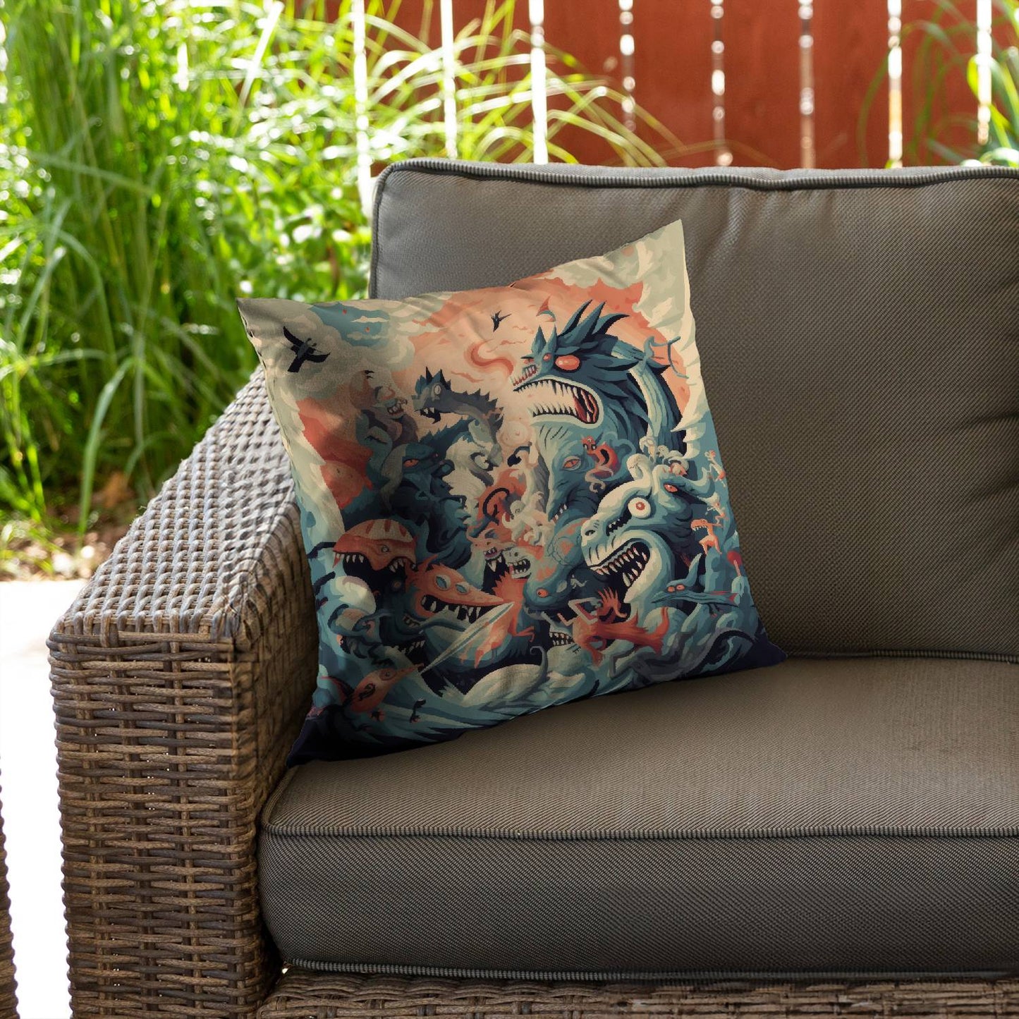 Before time - Throw pillow - Print on demand