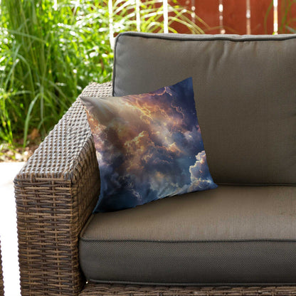 Piercing Light Poly Twill Throw Pillow - Home Decor Accent