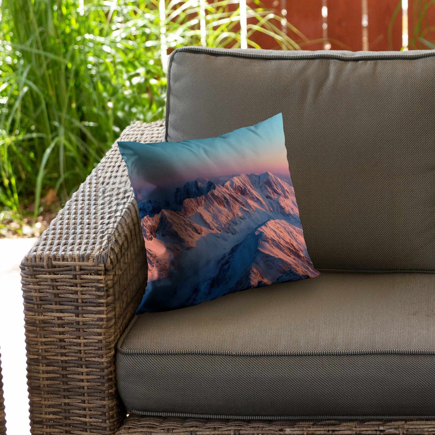 Sunny Peaks Poly Twill Throw Pillow | Home Decor Accent