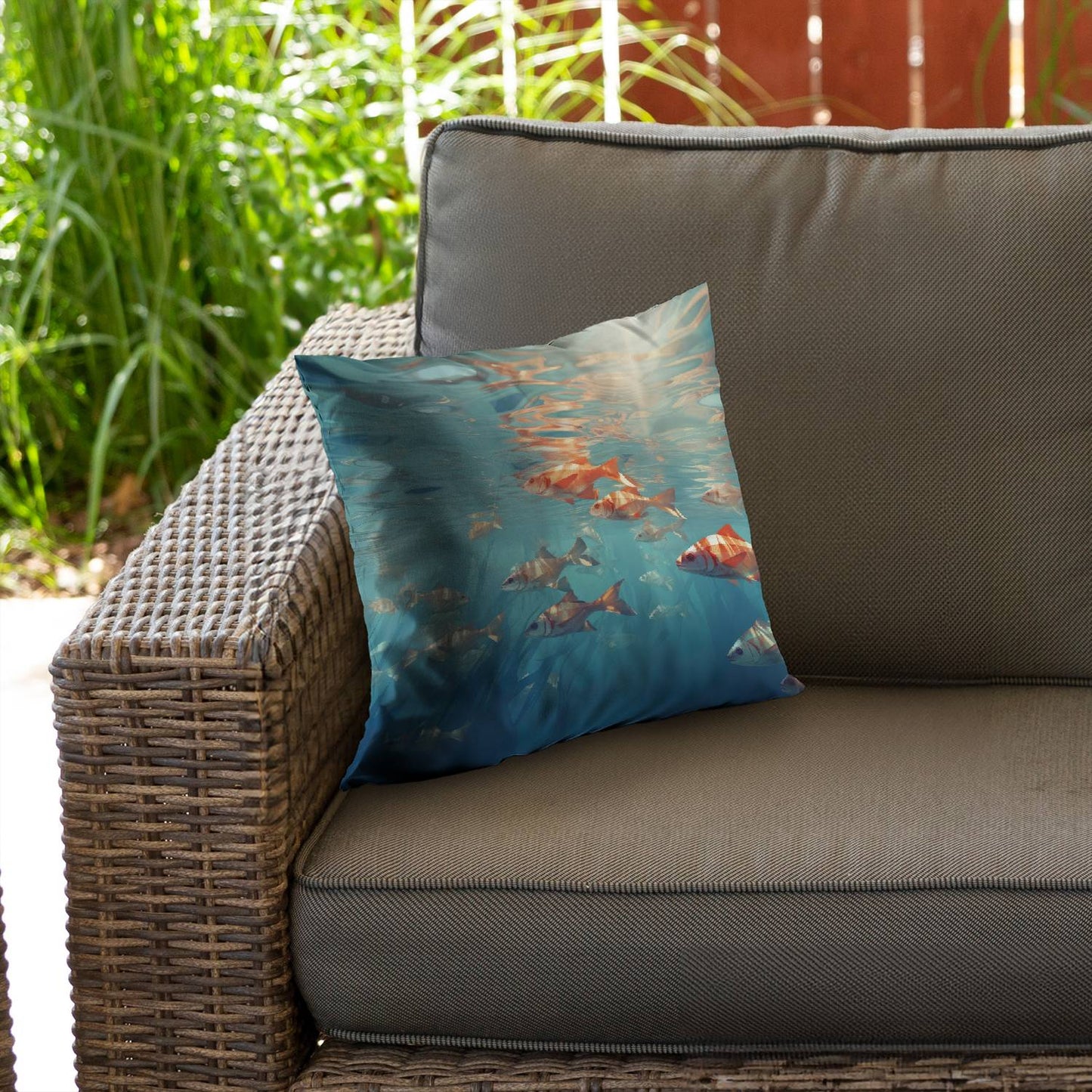 Surface tension - Throw pillow - Print on demand