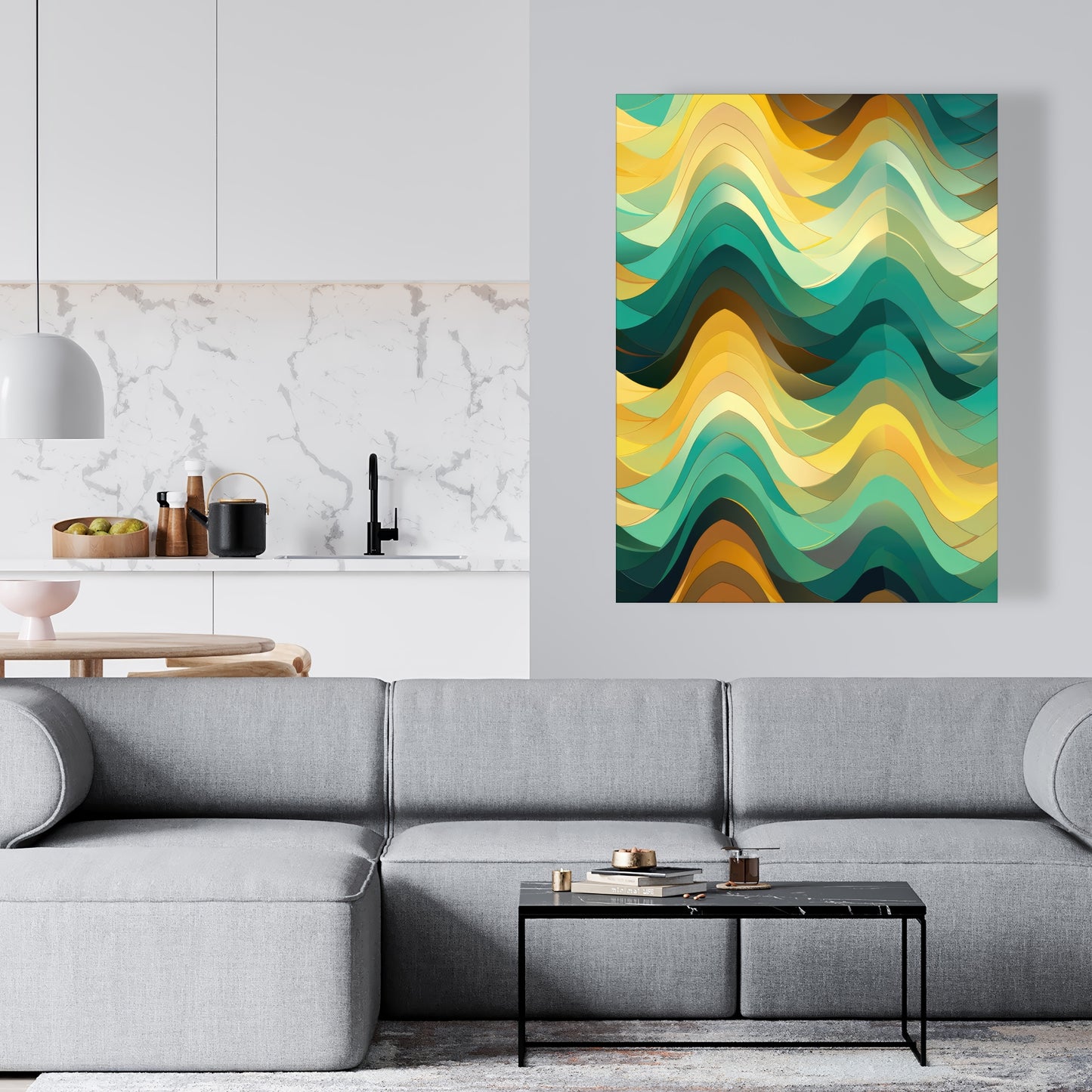 Jagged luxury - 32"x32" Canvas