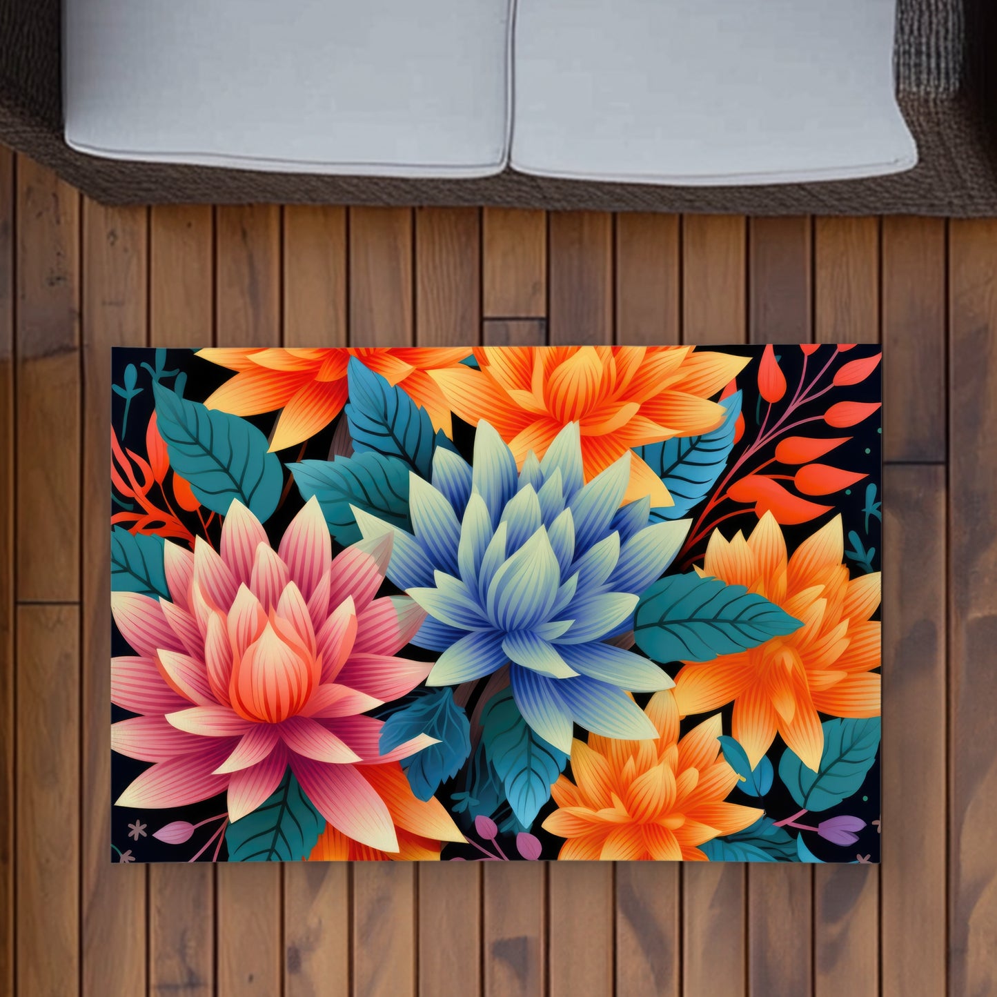 Tapis d'extérieur Color Bouquet | Élégant accent de décoration intérieure