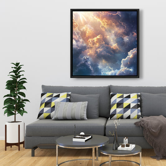 Piercing light - 36"x36" Framed canvas