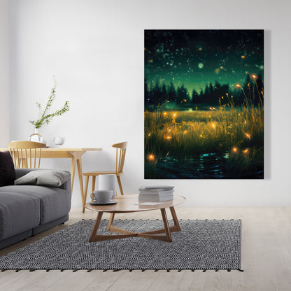 Light in the Dark - Black Canvas Wall Art for Home Decor