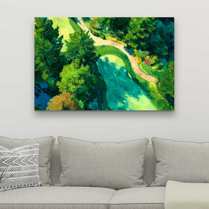 Peaceful Course - Modern Man Cave Canvas for Home Decor