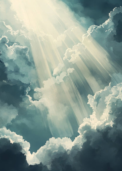 Beam of Light Blue Indoor Outdoor Door Mat | Home Decor