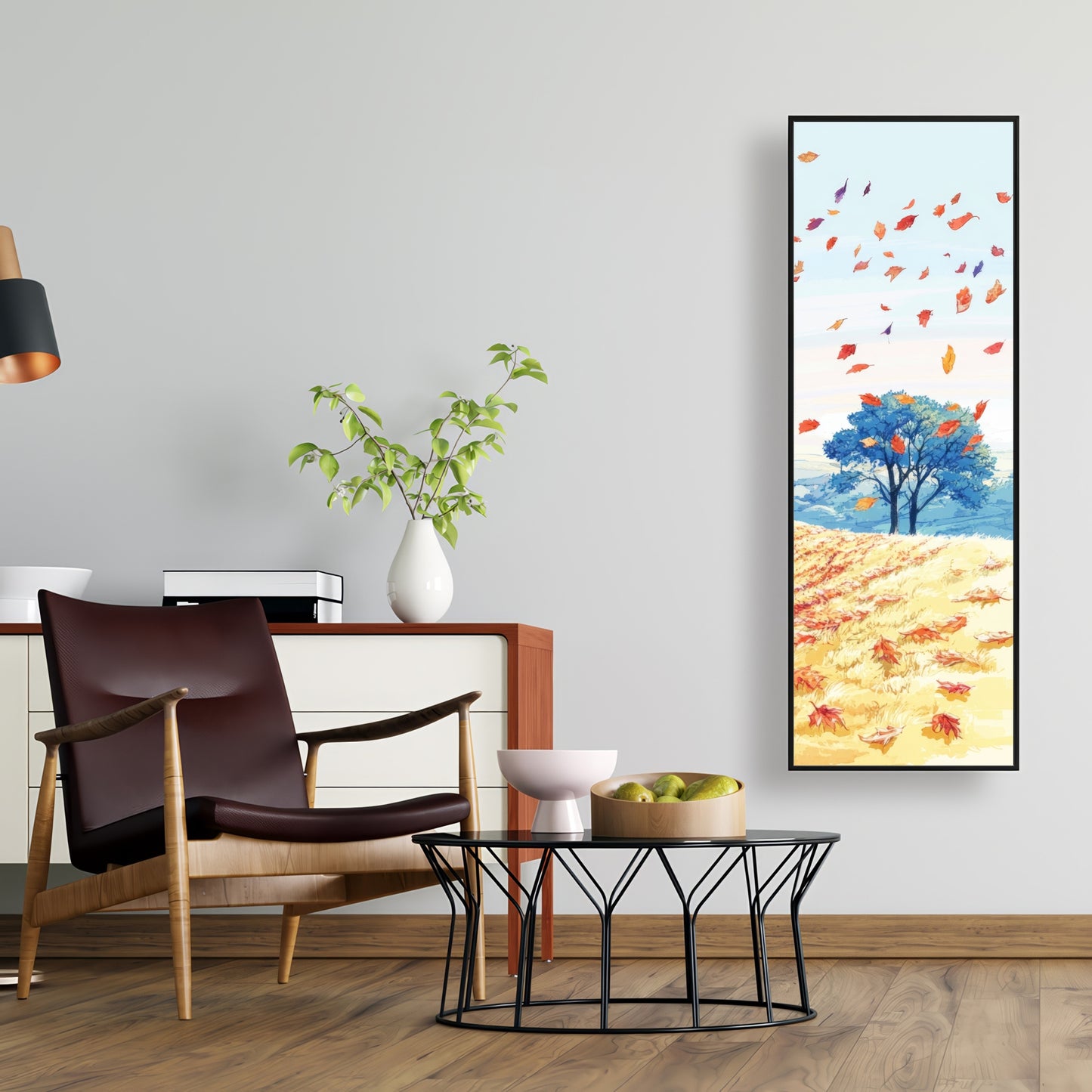 Spring breeze - White Framed Canvas Home Decor Art Piece