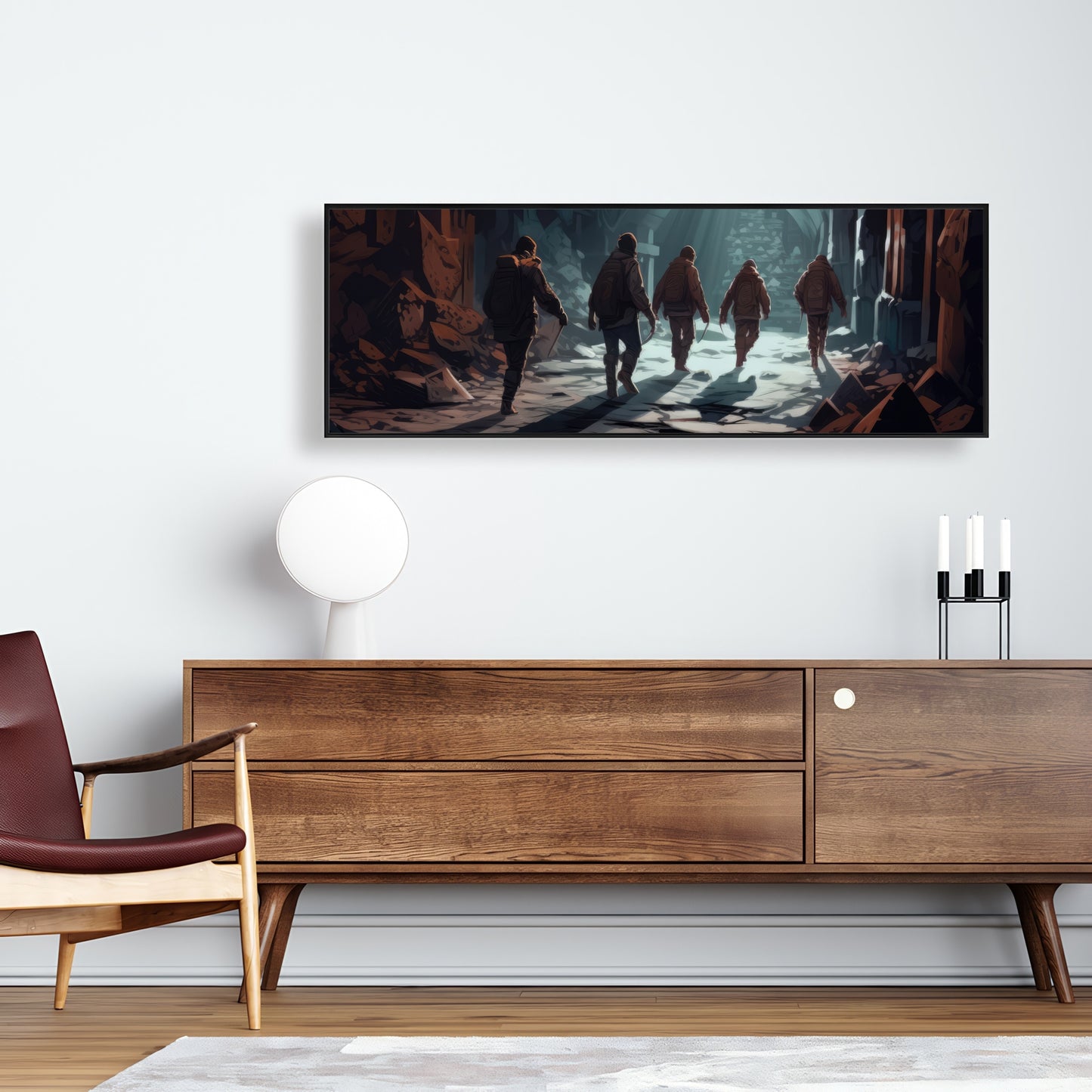 The catacombs - 36"x36" Framed canvas