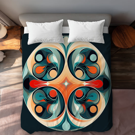 Opening your mind Black Duvet Cover | Stylish Home Decor