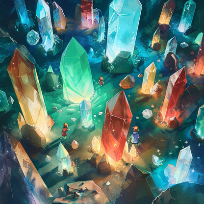 The Quest - Turquoise Canvas Wall Art for Home Decor