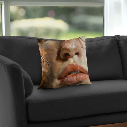 Lust Poly Twill Throw Pillow - Stylish Home Decor Accent