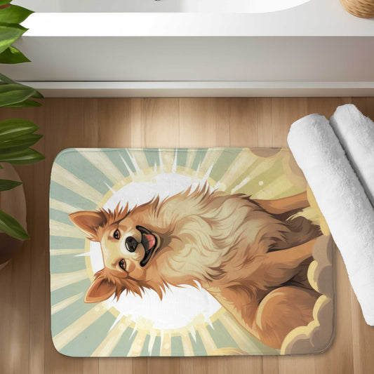 Who's a good boy - White Bath Mat for Stylish Home Decor