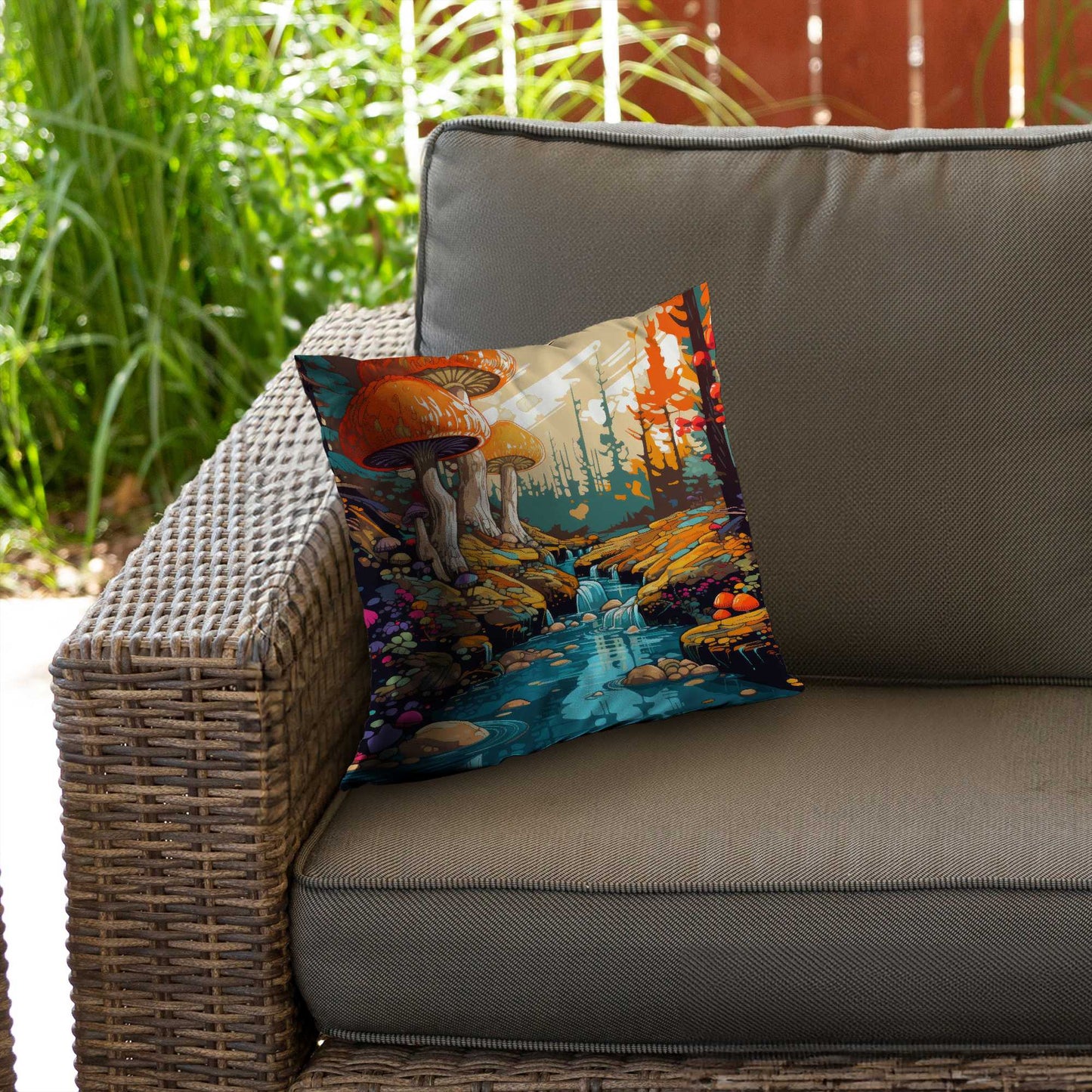 Coussin décoratif en sergé de polyester Wisdom Inbound | Décoration d'intérieur élégante