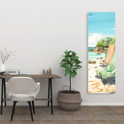 Beach Calm - Turquoise Canvas Wall Art for Home Decor