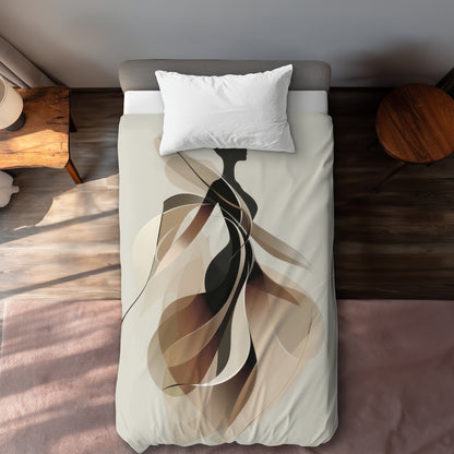 Housse de couette silhouette chic | Parure de lit élégante