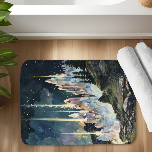Magical beams - 17"x24" Bath mat