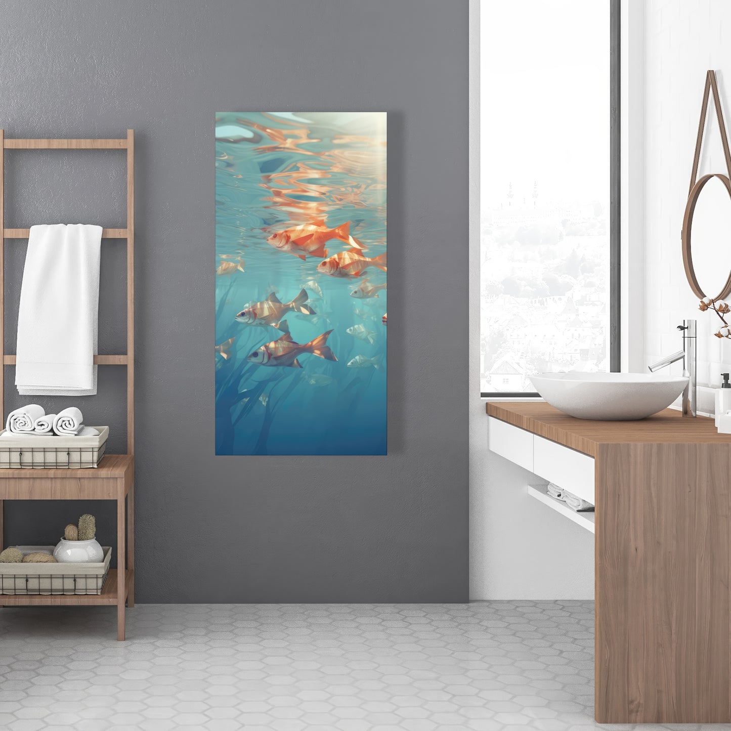 Surface tension - 32"x32" Canvas