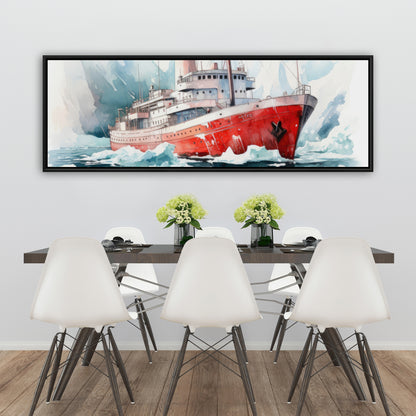 Icebreaker - 36"x36" Framed canvas