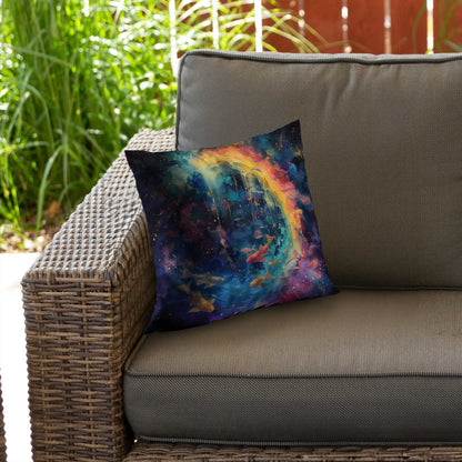 Milky Wave Poly Twill Throw Pillow - Stylish Home Decor