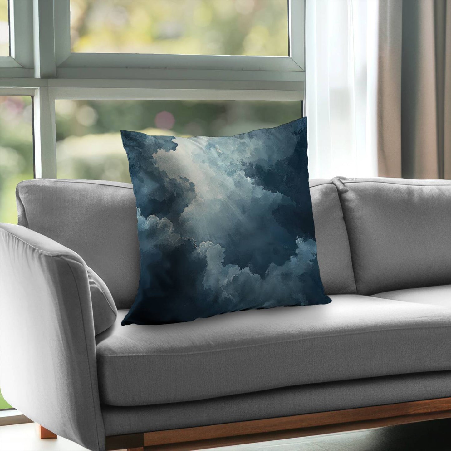 Afterglow Blue Poly Twill Throw Pillow Insert | Home Decor