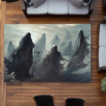 Searching for souls White Outdoor Area Rug | Home Decor
