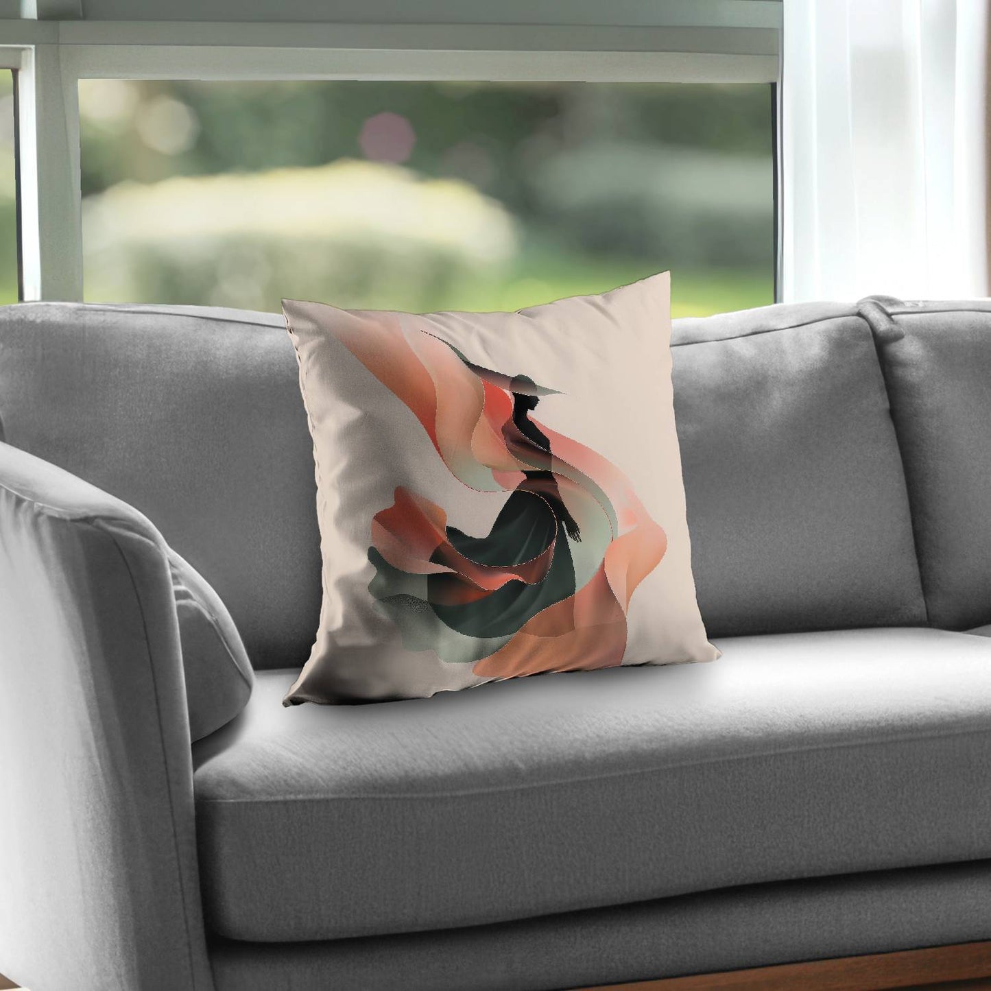 Elegance Poly Twill Throw Pillow - Stylish Home Decor Accent