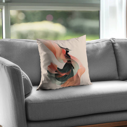 Elegance Poly Twill Throw Pillow - Stylish Home Decor Accent