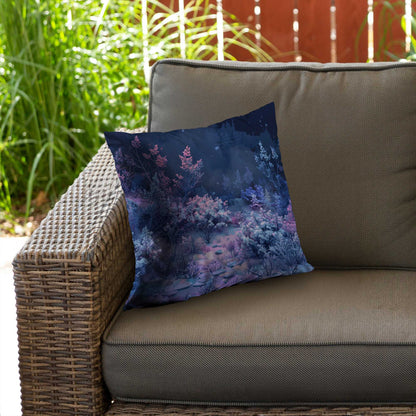 Cold Night Poly Twill Throw Pillow - Cozy Home Decor Accent