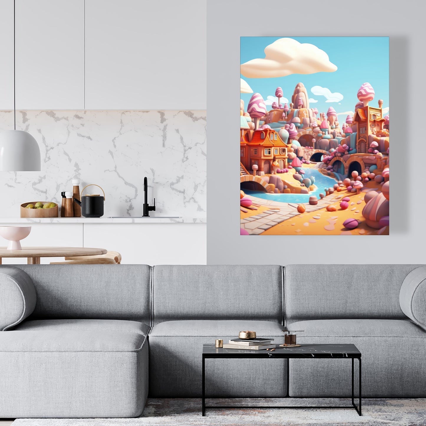 Sweet kingdom Pink Canvas - Stylish Home Decor Accent