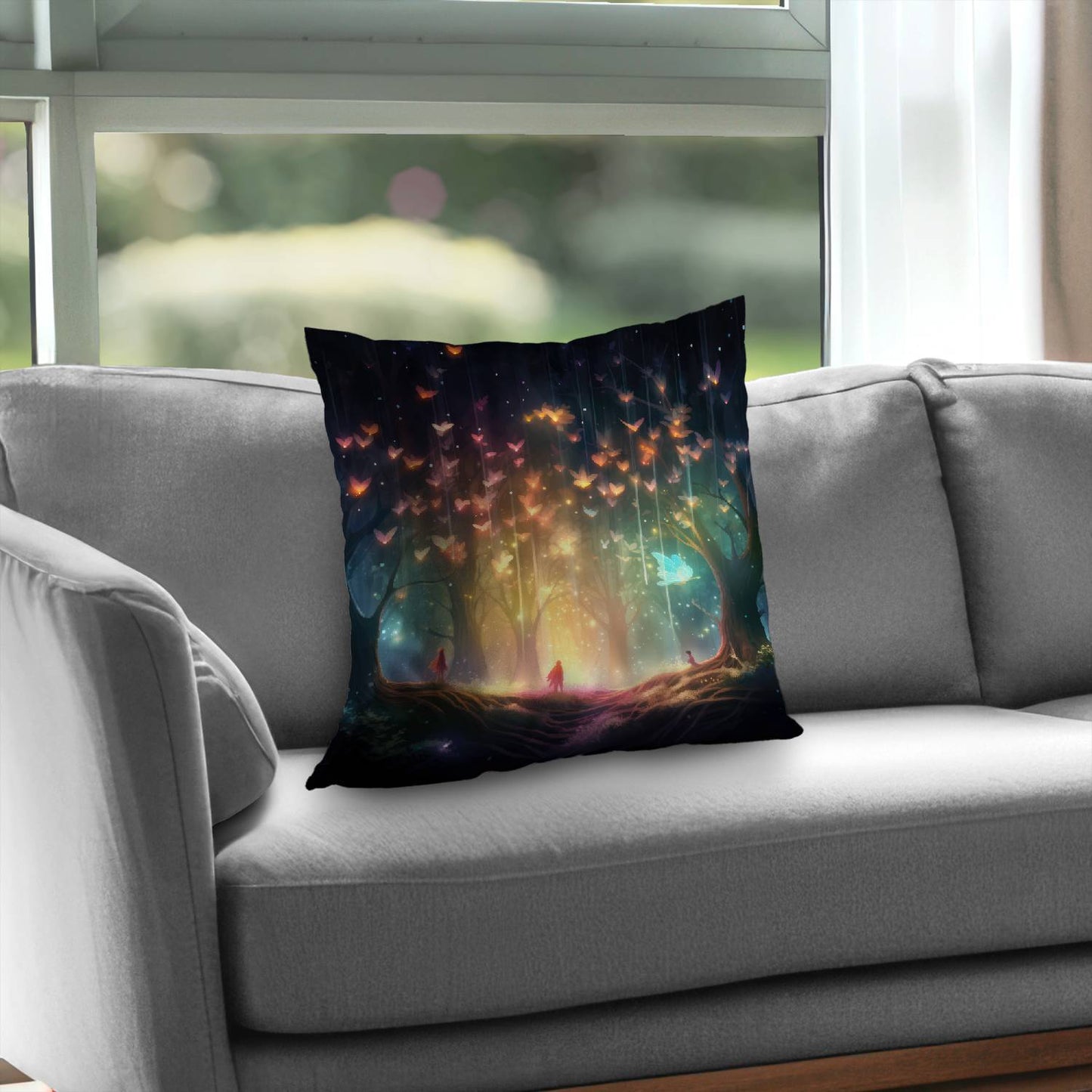 A dream come true - Orange poly twill throw pillow insert