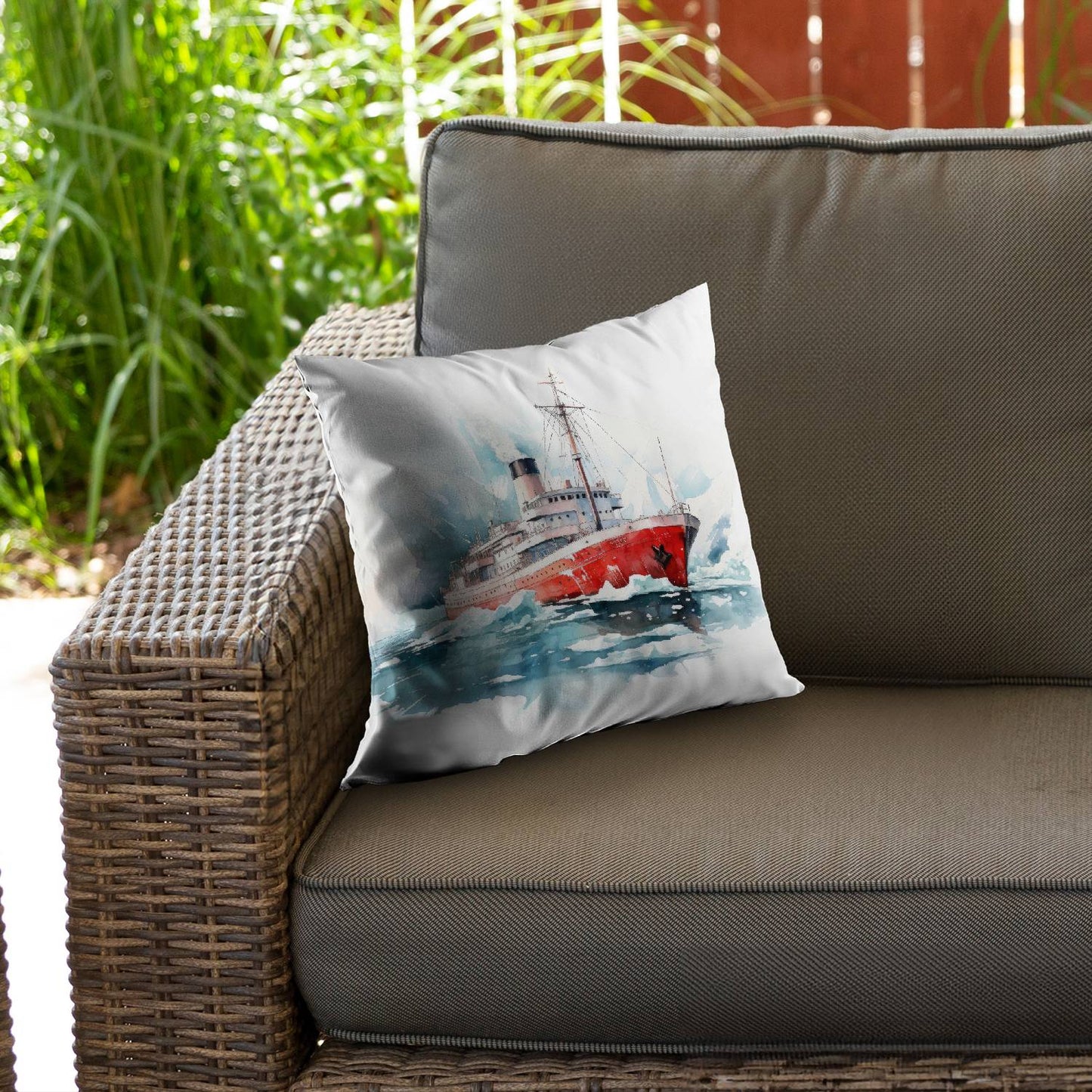 Icebreaker - Throw pillow - Print on demand