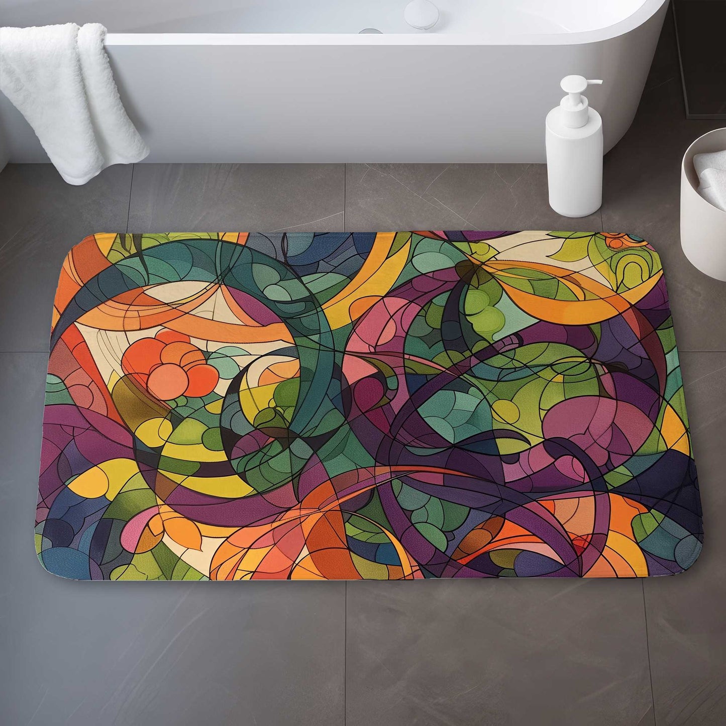 Converge Orange Bath Mat | Stylish Home Decor Essentials