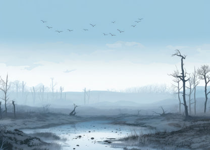 Swampy Lands White Indoor Outdoor Door Mat - Home Decor