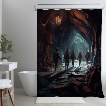 Le rideau de douche Catacombes | Décoration de salle de bain unique